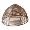 Casatera Suspension Cloche En Rotin Naturel Bois Clair 22