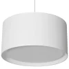 Metropolight Suspension Cylindre Avec Diffuseur Textile Blanc D39cm 16