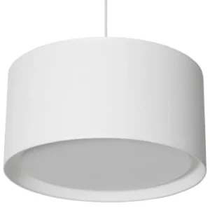 Metropolight Suspension Cylindre Avec Diffuseur Textile Blanc D39cm 16