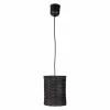 HYDILE Suspension Cylindrique En Rotin Noir D16 10