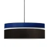 Kauze Luminaires Suspension Déco Noir Et Bleu Canard Ø 50 19