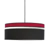 Kauze Luminaires Suspension Déco Noir Et Rouge Ø 40 22