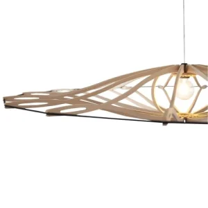 Rif Suspension Design Beige D 142 Cm Avec Base Effet Bois 18