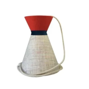 Ambiances & Toiles Suspension Diabolo En Lin Naturel Fils Multicolores/top Rouge, H 29 Cm 16