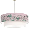 Abat-jours Suspension Double Jungle Rose Poudré Ø 65 X H 30 13