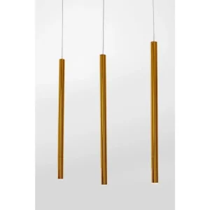 Kare Design Suspension En Acier Doré 5 Tubes 15