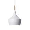 Lussiol Lighting Suspension En Bois Blanc D. 24 Cm 14