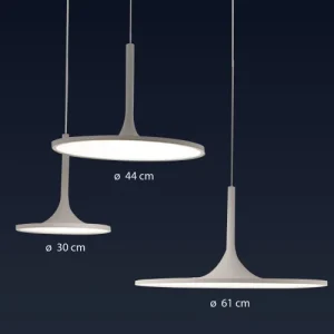 Lussiol Lighting Suspension En Métal Blanc D. 30 Cm 13