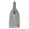 Lussiol Lighting Suspension En Rotin Gris D. 22 Cm 17