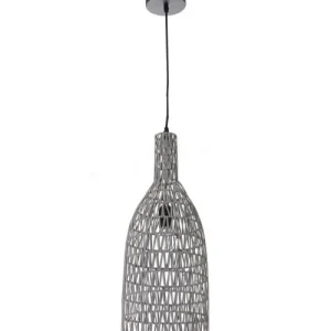 Lussiol Lighting Suspension En Rotin Gris D. 22 Cm 14