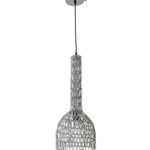 Lussiol Lighting Suspension En Rotin Gris D. 23 Cm 9