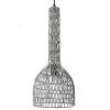 Lussiol Lighting Suspension En Rotin Gris D. 23 Cm 17