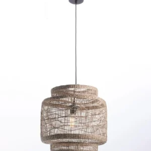 Lussiol Lighting Suspension En Rotin Naturel D. 40 Cm 14