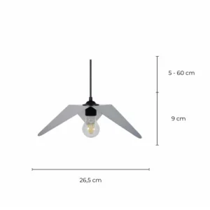 C-Création Suspension En Tôle D’acier Argent 12