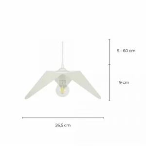 C-Création Suspension En Tôle D’acier Blanc 12