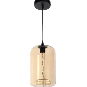 Lussiol Lighting Suspension En Verre Ambré D. 18 Cm 10