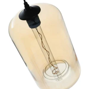 Lussiol Lighting Suspension En Verre Ambré D. 18 Cm 12