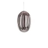 Leitmotiv Suspension En Verre H30cm Gris Fumé 16