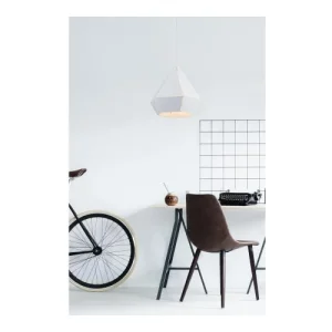 Lampea Suspension Industrielle En Blanc 150 Cm 12