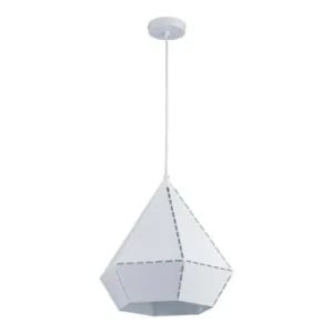 Lampea Suspension Industrielle En Blanc 150 Cm 18