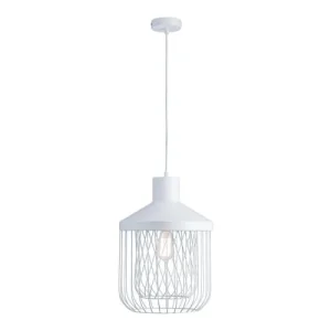 Lampea Suspension Industrielle En Blanc 43,7 Cm 12