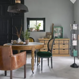 Maisons Du Monde Suspension Industrielle En Métal Effet Vieilli Et Bois De Manguier 14