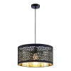 Lampea Suspension Industrielle En Noir 110cm 19