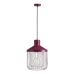 Lampea Suspension Industrielle En Rouge 43,7 Cm 12