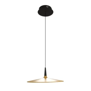 Cristalrecord Suspension Led Noire En Bois Et Diffuseur Acrylique Opale ø34 Cm 8