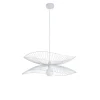 Forestier Suspension Métal Filaire Blanc D56cm 20