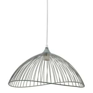 Decoratie Suspension Métal Filaire Gris 18