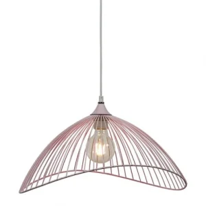 Decoratie Suspension Métal Filaire Rose 12