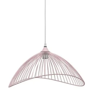 Decoratie Suspension Métal Filaire Rose 16