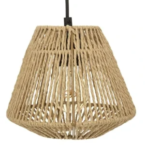 Home Maison Suspension Naturelle à 3 Abats Jour Beige D20cm 8