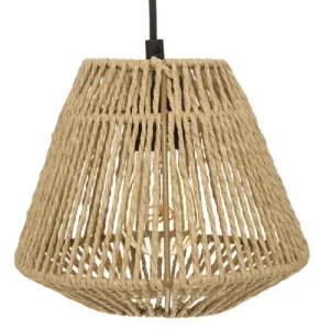 Home Maison Suspension Naturelle à 3 Abats Jour Beige D20cm 10