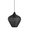 Light & Living Suspension Noir Métal ø36cm 14