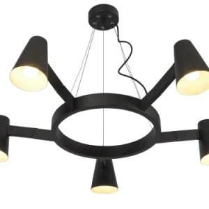 It’s About Romi Suspension Noire 5 Lampes 18