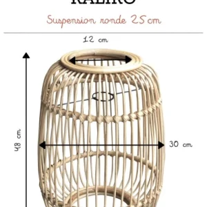 Saudara Collections Suspension Ronde 25cm 14