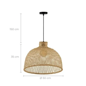 Rendez Vous Déco Suspension Ronde 50cm En Bambou 14