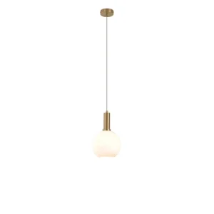 HOUSE NORDIC Suspension Ronde En Verre Blanc 6