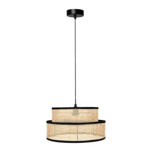 Decoratie Suspension Rotin Noir D35cm 8