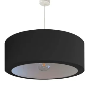 Abat-jours Suspension Silvio Noir Ø 65 X H 25 12