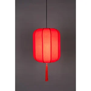 Dutchbone Suspension Style Lanterne Japonaise D40cm Rouge 12