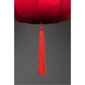 Dutchbone Suspension Style Lanterne Japonaise D40cm Rouge 18