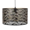 Maisons Du Monde Suspension Tambour En Métal Noir Perforé D42 20