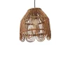 Casatera Suspension Vintage En Rotin Naturel Bois Clair 22